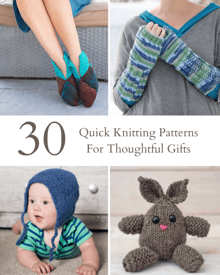 30 Quick Knitting Projects for Gifts (Fast Patterns You Can Knit in a Day)