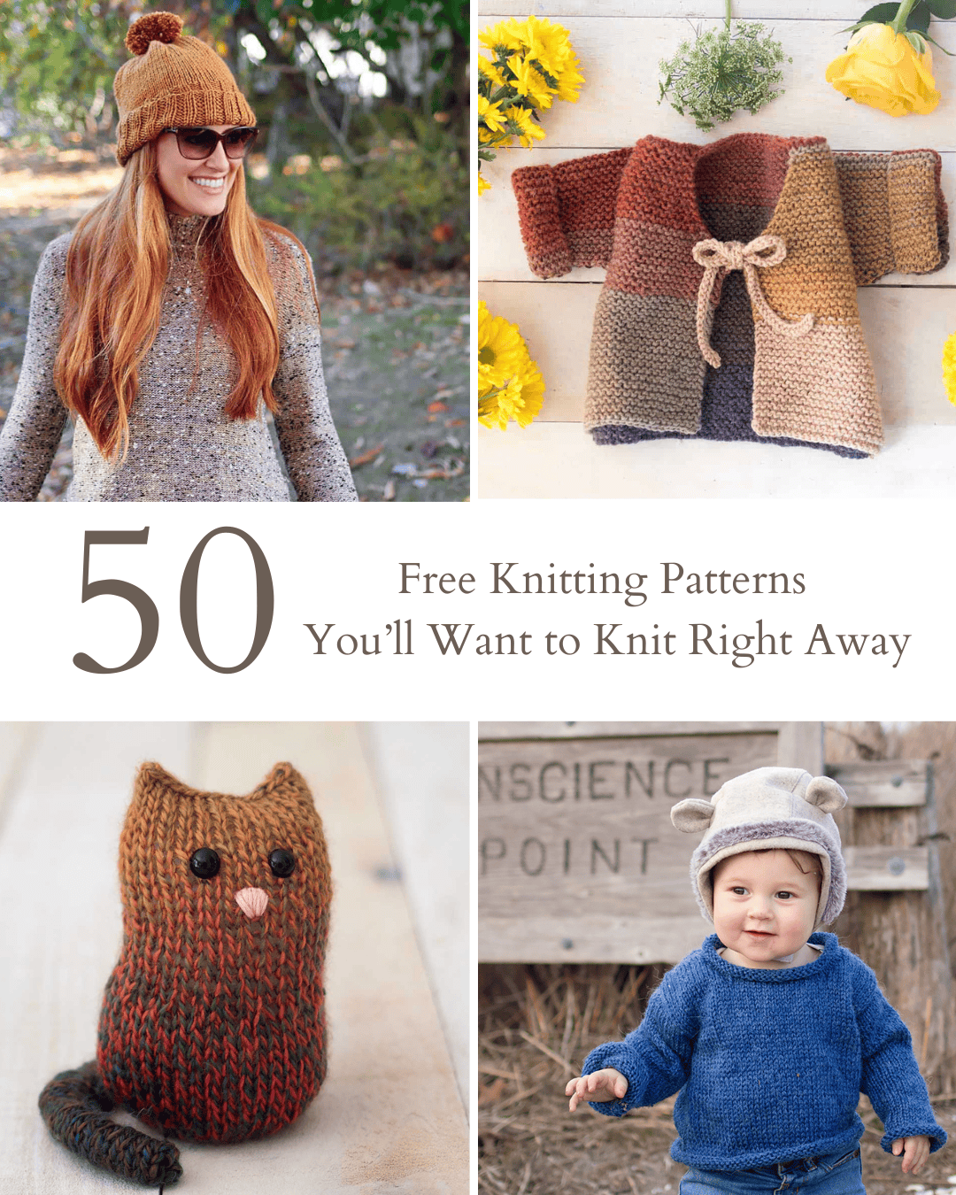 50 Free Knitting Patterns You’ll Want to Knit Right Away