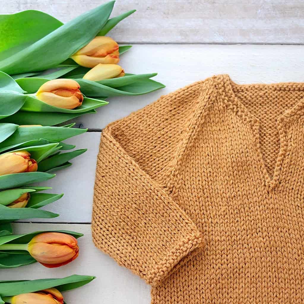 Easy Baby Pullover Sweater Knitting Pattern (Flat Knit for Confident Beginners)