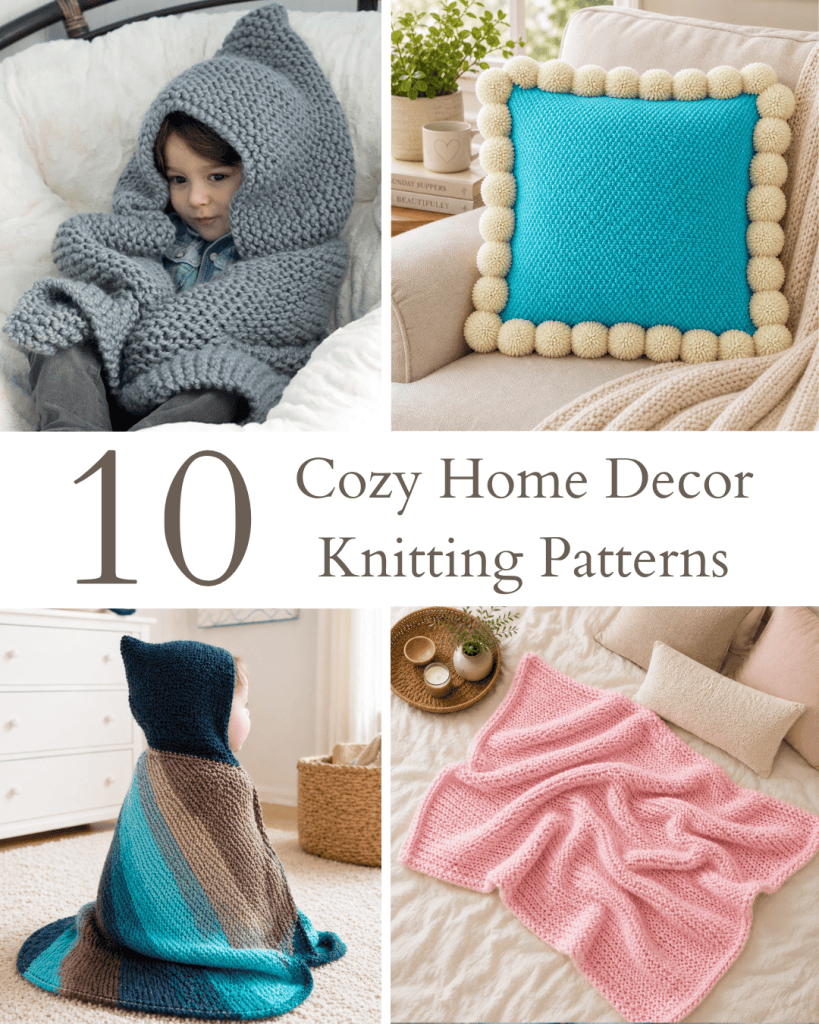10 Cozy Home Decor Knitting Patterns (Easy Pillows + Blankets You’ll Actually Use)