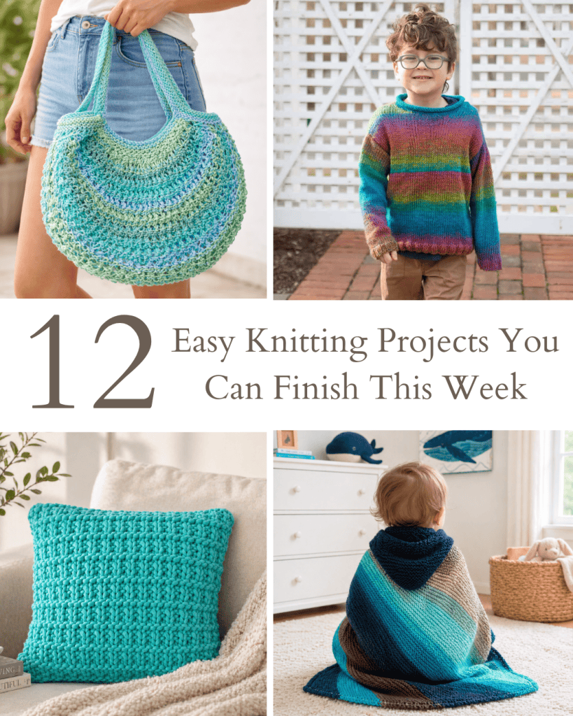 12 Easy Knitting Projects You Can Actually Finish This Week (Beginner-Friendly + Useful)