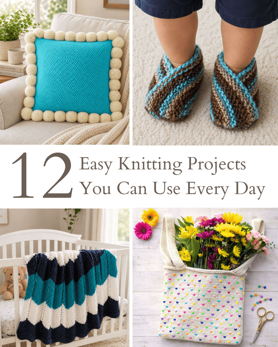 12 Easy Knitting Projects You Can Actually Use Every Day (Beginner-Friendly + Practical)