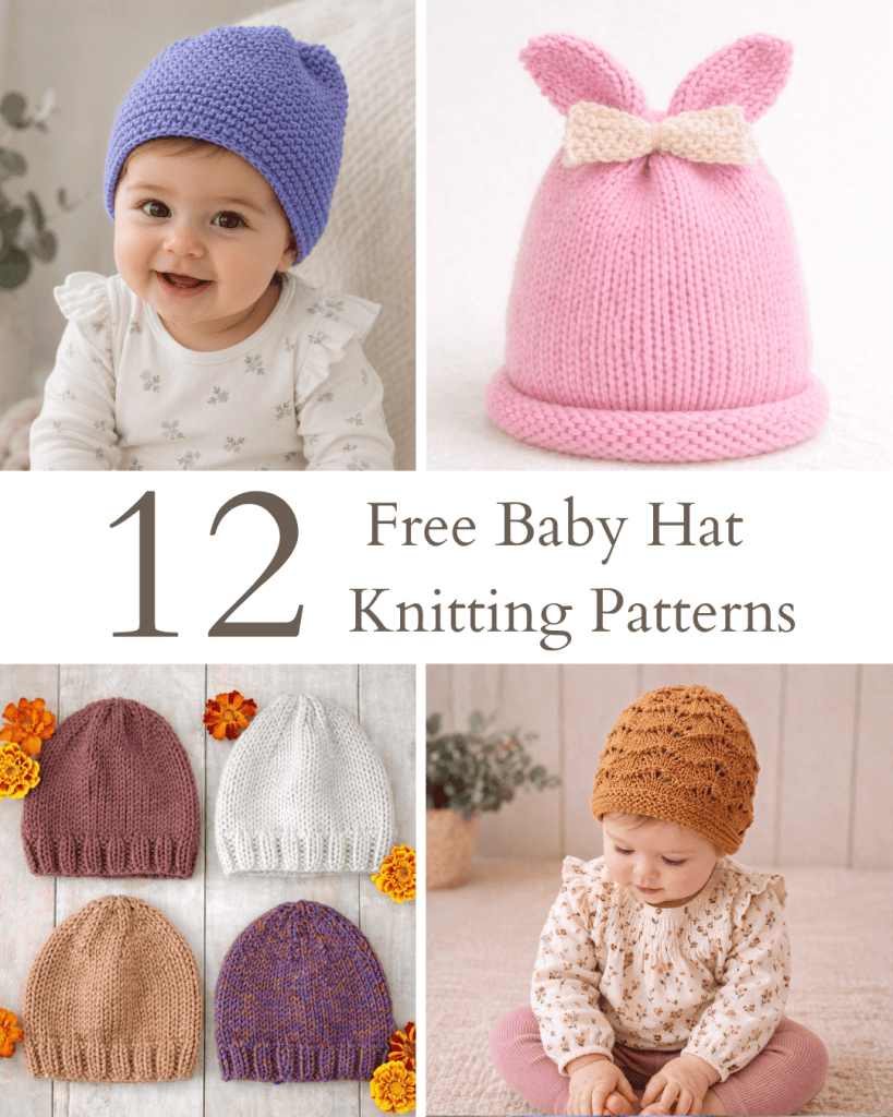 21 Free Baby Hat Knitting Patterns (Easy + Adorable Projects)