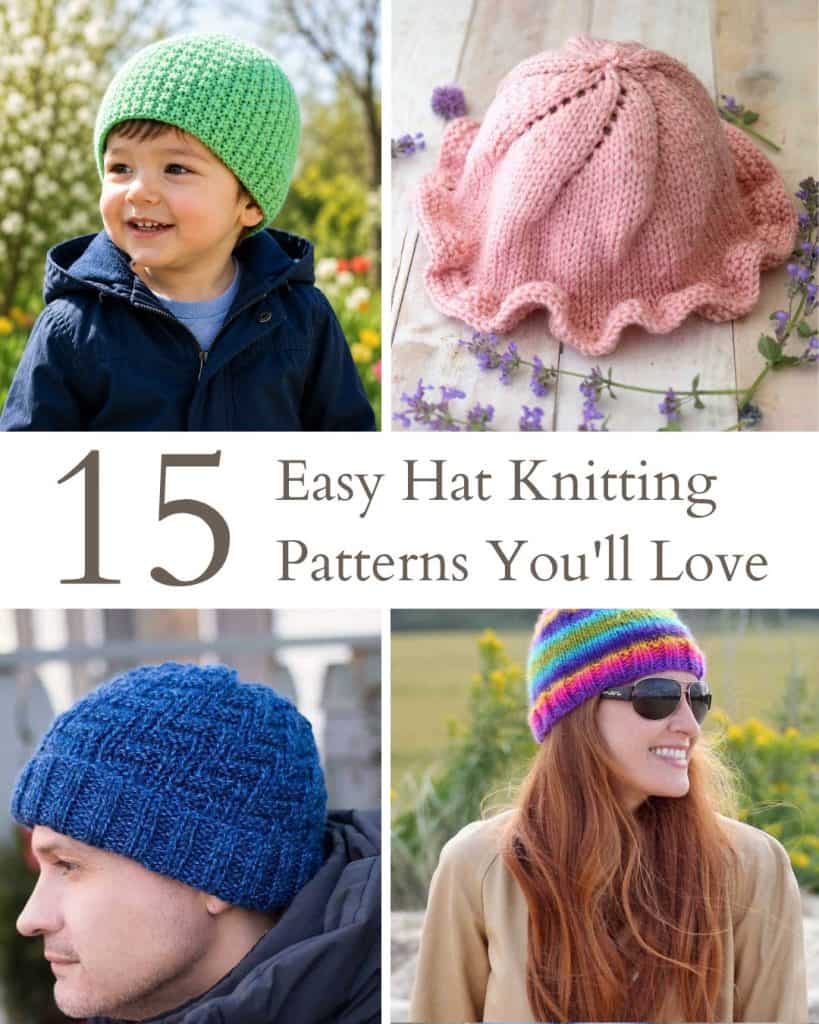 15 Easy Hat Knitting Patterns You'll Actually Wear