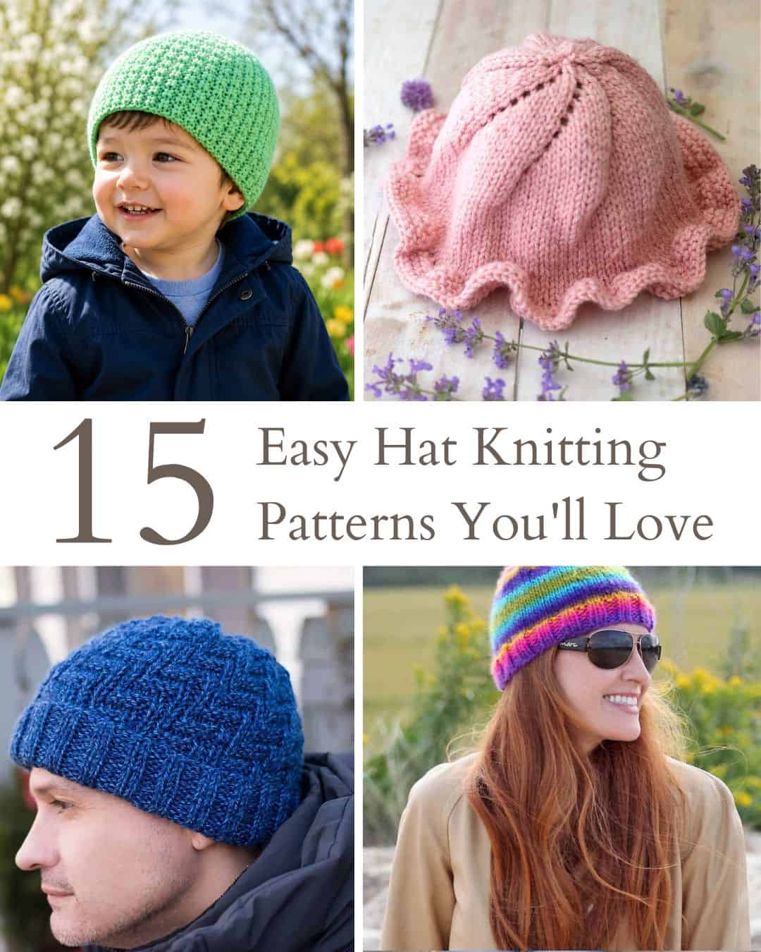 15 Easy Hat Knitting Patterns You’ll Actually Wear