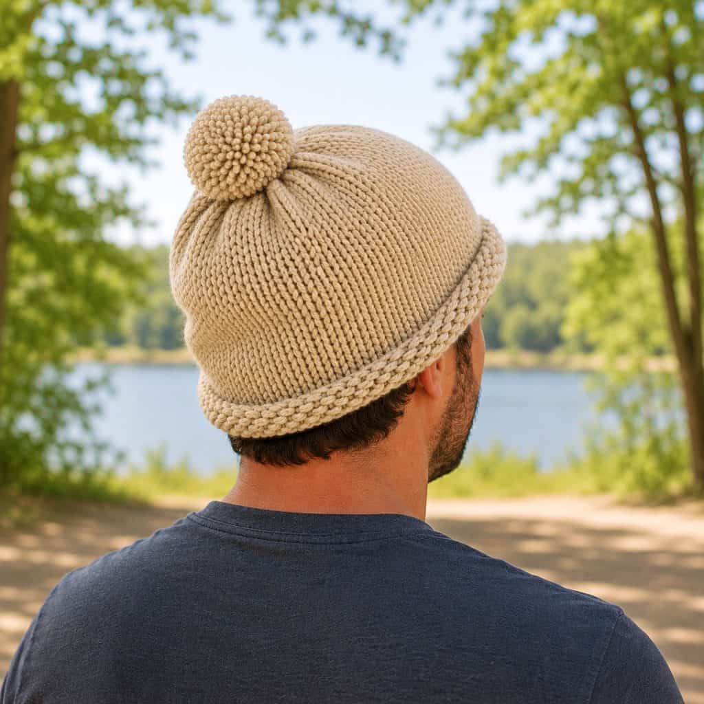 1 Hour Mens Hat Knitting Pattern (Easy Super Bulky Hat You Can Finish Tonight)