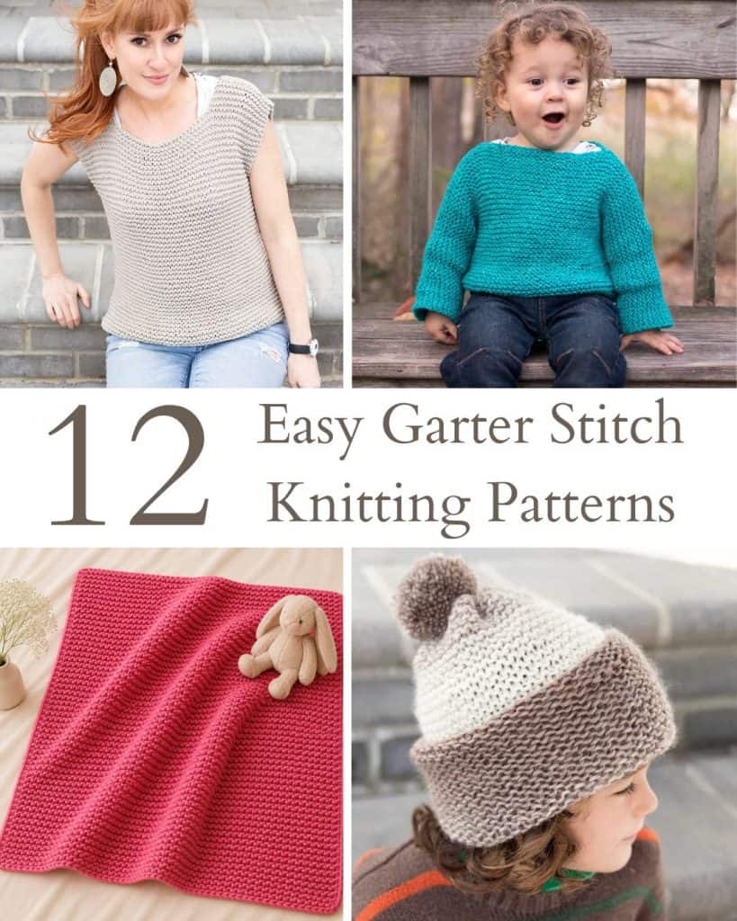 12 Easy Garter Stitch Knitting Patterns for Beginners (Simple, Relaxing Projects)