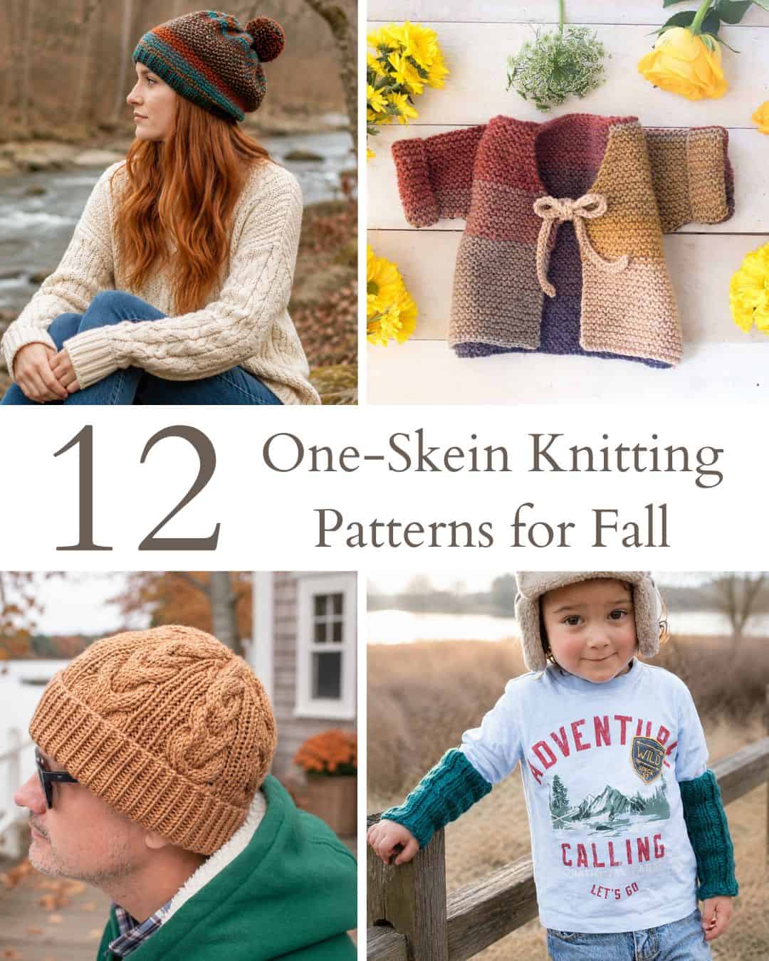 12 One-Skein Knitting Patterns Perfect for Fall