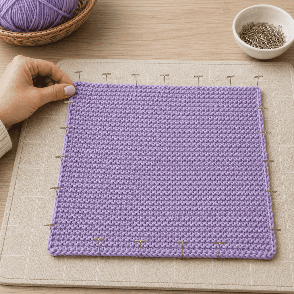How to Steam Block Acrylic Yarn (Easy Step-by-Step Guide for Knitters & Crocheters)