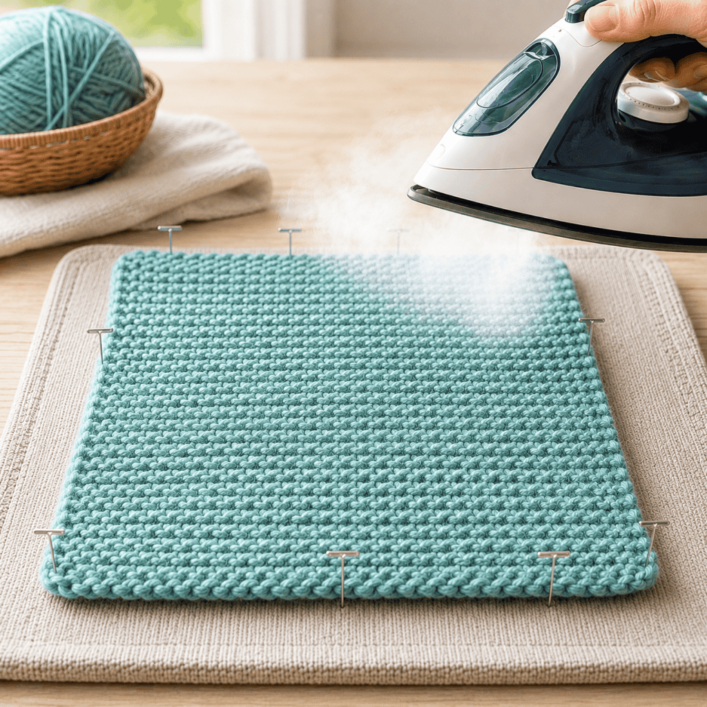 How to Steam Block Acrylic Yarn (Easy Step-by-Step Guide for Knitters & Crocheters)