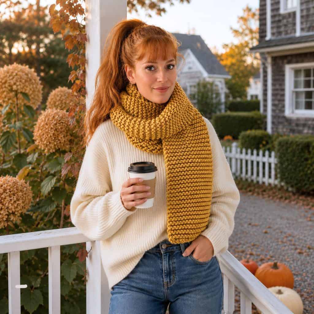 Easy Super Bulky Scarf Knitting Pattern (Beginner-Friendly & Cozy)