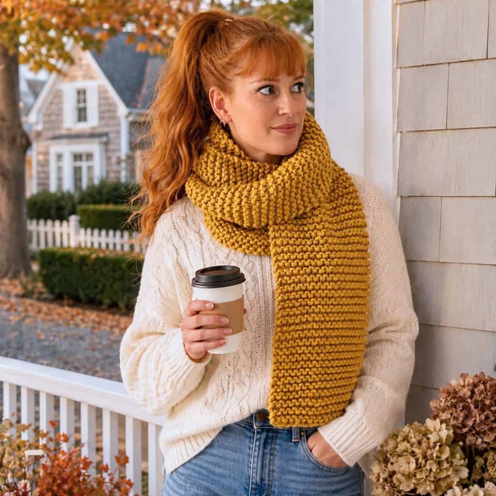 Easy Super Bulky Scarf Knitting Pattern (Beginner-Friendly & Cozy)