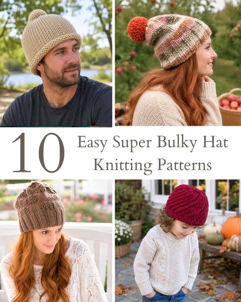 10 Easy Super Bulky Hat Knitting Patterns (Quick & Cozy Projects)