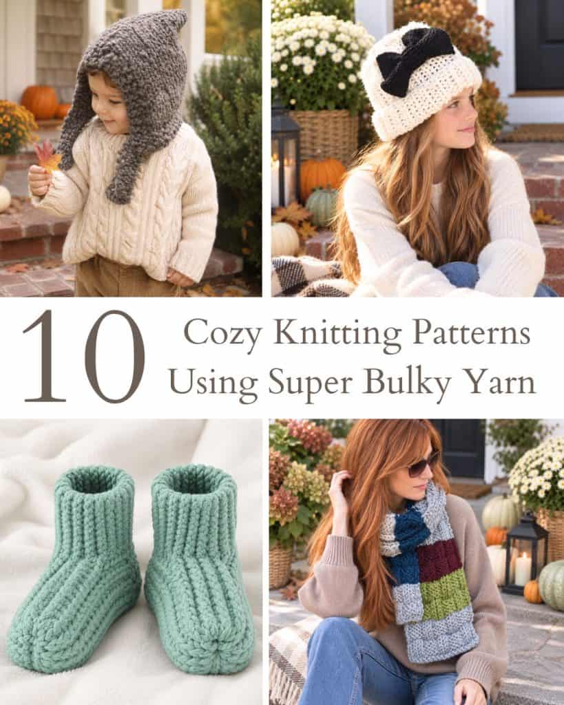 10 Cozy Knitting Patterns Using Super Bulky Yarn