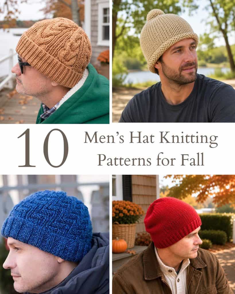 10 Men’s Hat Knitting Patterns for Fall: Easy & Cozy Knits