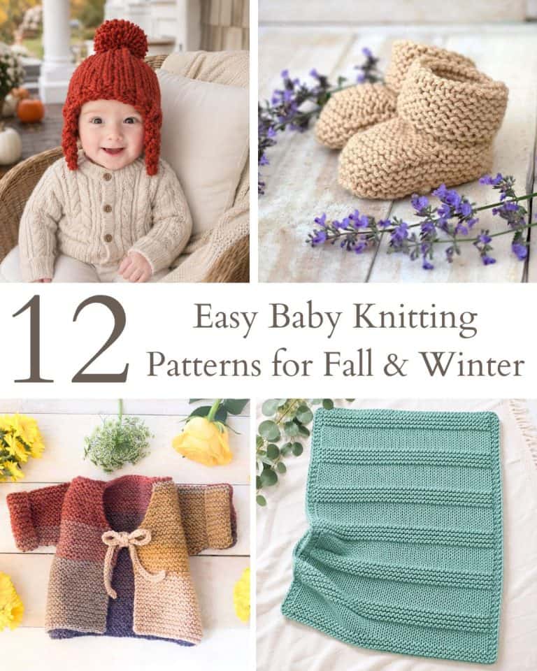 12 Easy Baby Knitting Patterns for Fall & Winter
