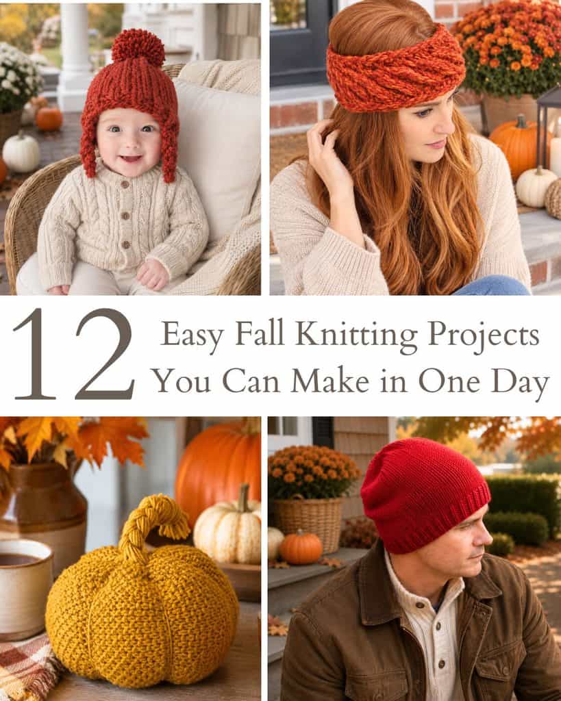 12 Easy Fall Knitting Projects You Can Make in One Day