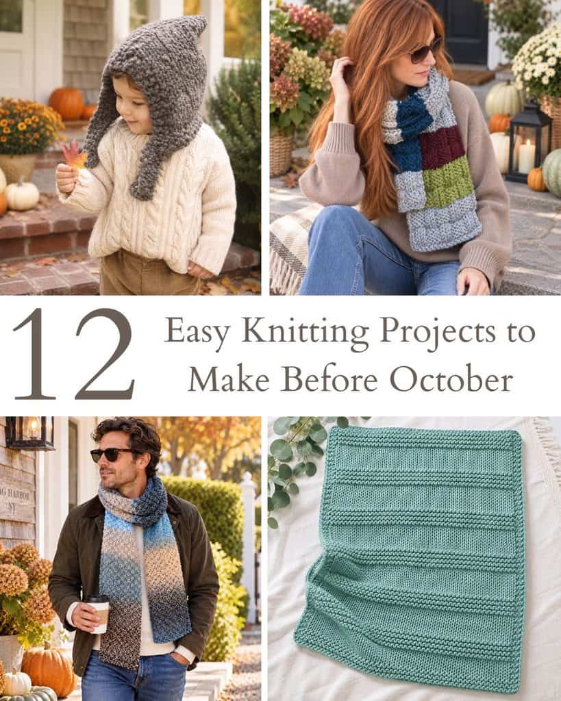 12 Easy Knitting Projects to Make Before October