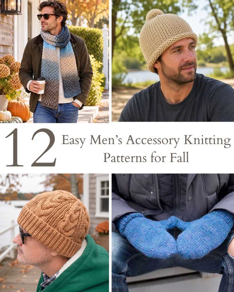 12 Easy Men’s Accessory Knitting Patterns for Fall
