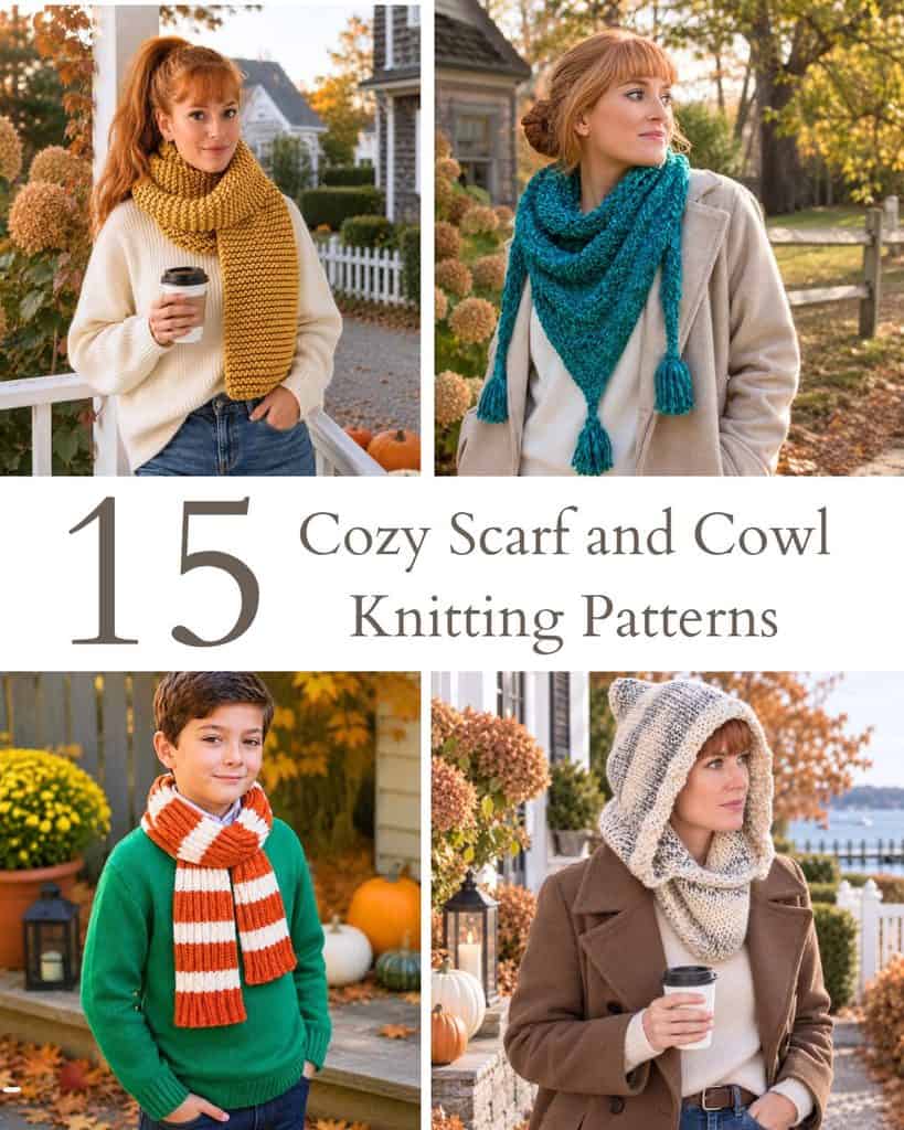15 Cozy Scarf and Cowl Knitting Patterns for Fall & Winter