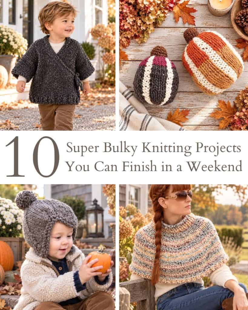 10 Super Bulky Knitting Projects You Can Finish in a Weekend