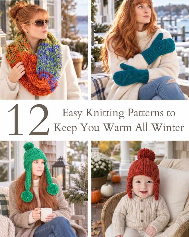 12 Easy Knitting Patterns to Keep You Warm All Winter
